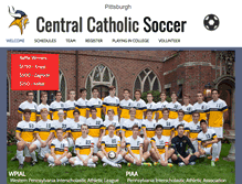 Tablet Screenshot of centralcatholicsoccer.com